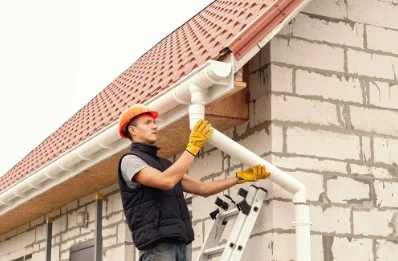 Pose et remplacement de gouttières à Cassagnes